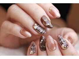 バレンタインネイル