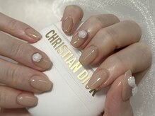 リン 恵比寿(RiN.)/ホワイトローズネイル　akane