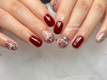 シマー(Shimmer)/ツイードネイル