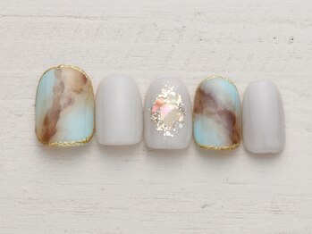 ノーネイル アゲオ イオンモール上尾(NO NAIL AGEO)/大理石　￥4990