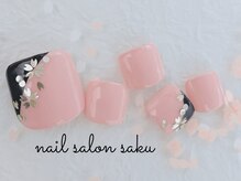 サク(saku)/和/桜/フットネイル/定額