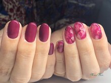 メールメール 和光市本店(MereMer)/ニュアンスボルドーネイル 