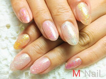エムネイル(M Nail)/ラメ縦グラデーション
