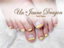 【フットネイル】ドットネイル