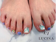 ネイルスタジオ ルキナ(LUCINA)/H-784大人可愛い人魚の鱗ネイル