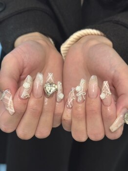 ソレイユ(Soleil)の写真/[シンプル持ち込みデザイン￥8800～]ガラスフレンチ、スキニーフレンチetc...トレンドのデザインも可能★