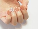 CHANEL風ツイード×テラコッタ