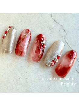 プライベートブライティ(Brighty)/マーブルネイル