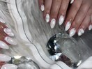 ホワイトミラーネイル