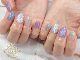 紫陽花ネイル☆
