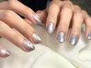 マグネット×囲みミラーネイル