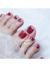 【Jrネイリスト限定】角質ケア付*パラジェルフットネイル17,050円→11,000円