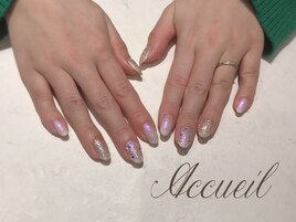 冬のビジューネイル