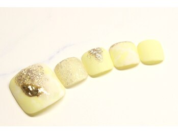 ネイルサロン アテナ(Athena)/フット春ニュアンス