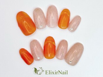 エリクサーネイル 神田(Elixir Nail)/シンプル / クーポン使用