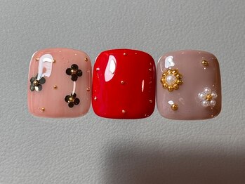 シューミーネイル(syu-mii nail)/【FOOT】親指art(2本)