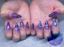 フラッフィーラビットネイル(fluffy rabbit nail)/ニュアンス オーロラ うるうる