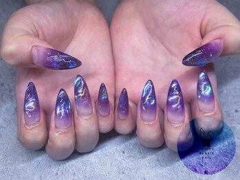 フラッフィーラビットネイル(fluffy rabbit nail)/ニュアンス オーロラ うるうる