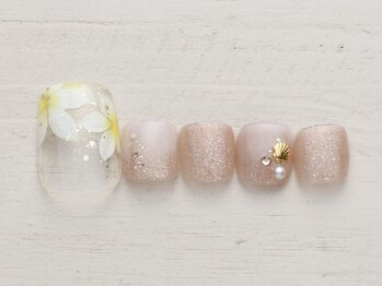 ノーネイル アゲオ イオンモール上尾(NO NAIL AGEO)/プルメリア　￥4990