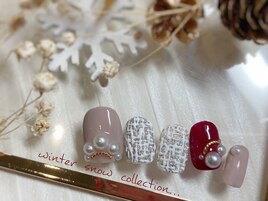 『キュン』乙女なツイードネイル