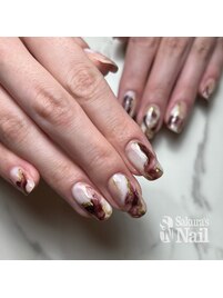 nuance nail×マーブルチョコ