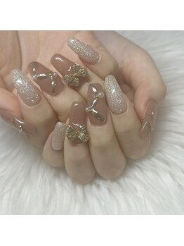 バベル 新町店(Babel)/リボンネイル　¥6500～