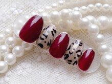 ネイルサロンアンドスクール ラフィーネ 池袋店/ヒョウ柄アニマル柄パラジェル