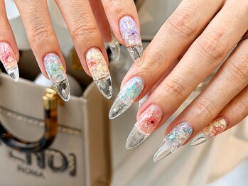 ウォルトウキョウ 池袋(WOL TOKYO)/お花♪人気クリアネイルデザイン