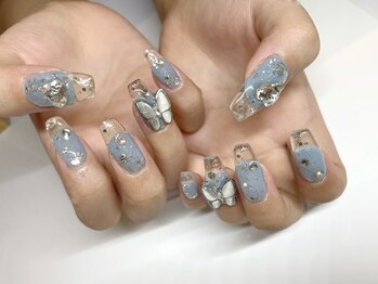 キラネイル アンド アイラッシュ by World Beauty(KIRA)/クリアフレンチ