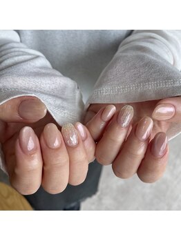 ミントリーフ バイ リート(Mint leaf by Reat)/ピンクニュアンス×オーロラ