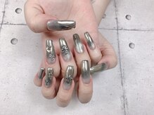 ネイル ビューティーマジック 葛西本店/ロングメタリックネイル