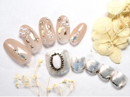 ビジューネイルhand&footセット