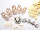 ビジューネイルhand&footセット