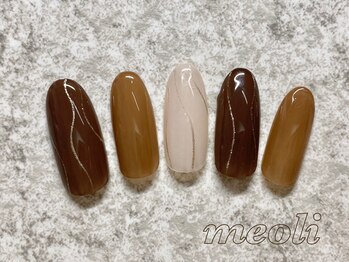ミオリィ(meoli)/ワンカラー+ジェルアート