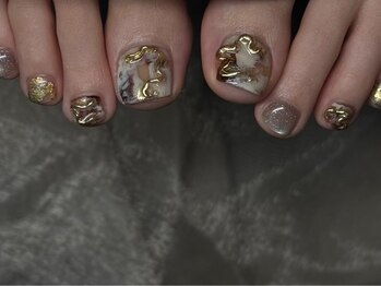 アゴック(agog)の写真/ハンドネイルができない方でも足先まで美しく☆プライベートサロンならではのゆったり過ごせる空間♪