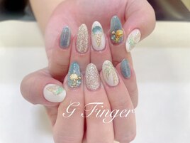 ヤシの木&アイスクリームネイル