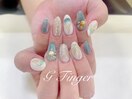 ヤシの木&アイスクリームネイル