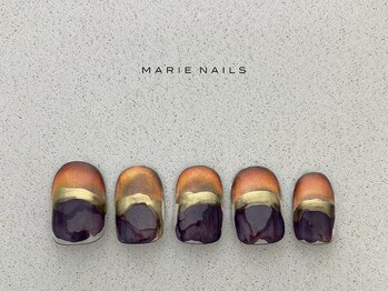 マリーネイルズ 表参道店(MARIE NAILS)/定額¥7,700 ニュアンス 0905b