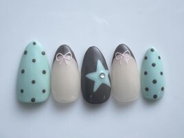 ドットフレンチリボン¥8800