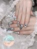 .・*【スカルプ】美爪強力長さ出し♪パーツつけ放題ネイル【¥12000】*・.