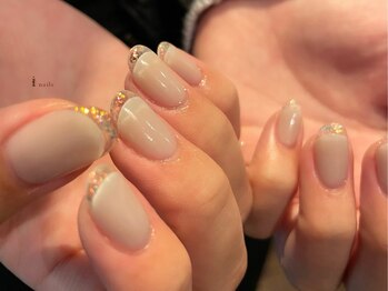 アイネイルズ 渋谷店(I nails)/【Sumika.t】クリアフレンチ