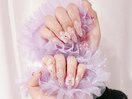 キラキラ/定額ネイル/大人可愛い