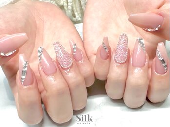 Silk by Bianca 大宮東口店【シルク バイ ビアンカ】/いちごみるくカラーネイル♪