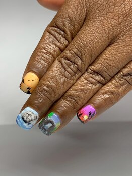 Silent/話さないネイルサロン【3/1 NEW OPEN（予定）】 /風景手書きアート