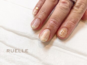 リュエル(RUELLE)/リングラインネイル ゴールド