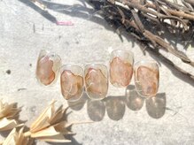 グラッドネイル 銀座店(GLAD nail)/水彩水滴クリアネイル