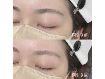 ロミー 新宿(romy.)/濃い眉さんは間引きで垢抜け◎