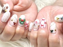 ネイルサロンブリス(nail salon Bliss)/☆ミッキーのクリスマスネイル☆