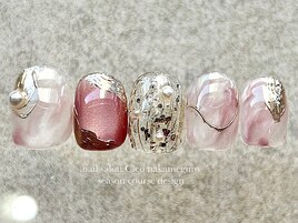 【3月】ピンクニュアンスネイル