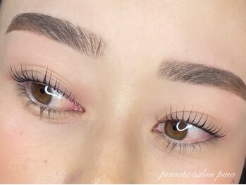 ピノ(pino)の写真/いつも最高にかわいい自分で★貴方の理想を叶えるスタイリング!まつパ+アイブロウ初回¥9400~